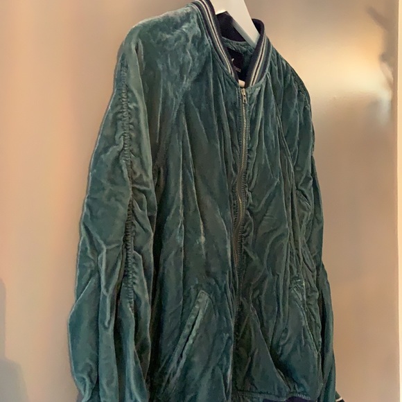 American Eagle Vintage Velvet Track Jacket - Picture 2 of 7